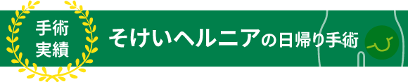 鼠径ヘルニアの手術実績